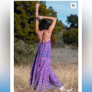 Spell & The Gypsy Collective - Spell Journey Strappy Maxi Dress - Mulberry XS